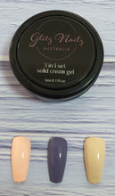 Load image into Gallery viewer, Solid Cream Gel Polish - 3 in 1 - Peach/Mauve/Cafe Latte
