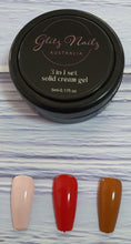 Load image into Gallery viewer, Solid Cream Gel Polish - 3 in 1 - Blush Pink/Red/Coffee
